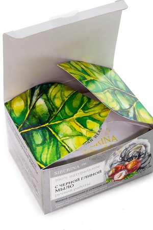 Натуральное мыло "С черной глиной"