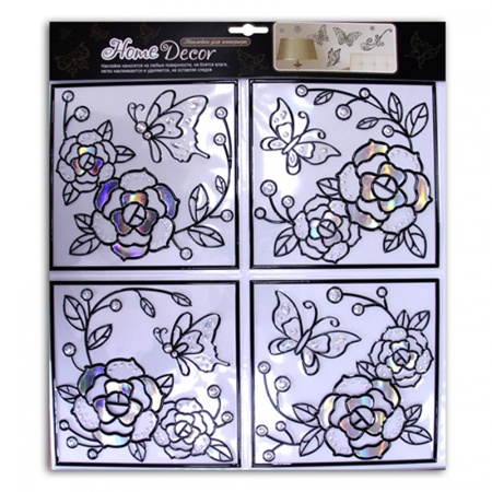 Sticker FKT 010 Roses Quartet, Hologram