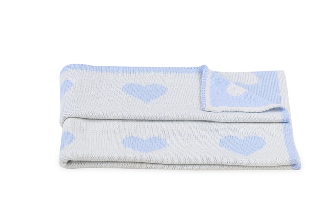 Детское одеяло с рисунком сердца