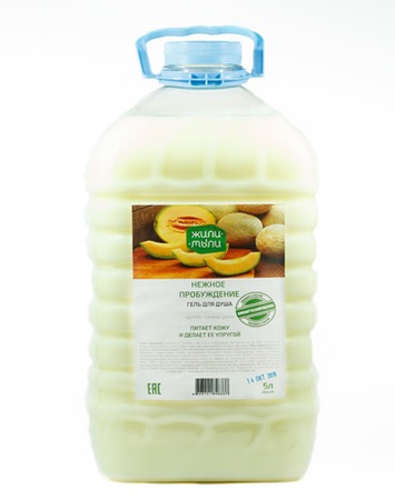 Гель для душа "Жили-Мыли" аром. "Сочная дыня" 5 л.