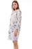 Демакс Женское белое платье с цветочным рисунком и передними карманами BUGATTI MODEL FLORAL