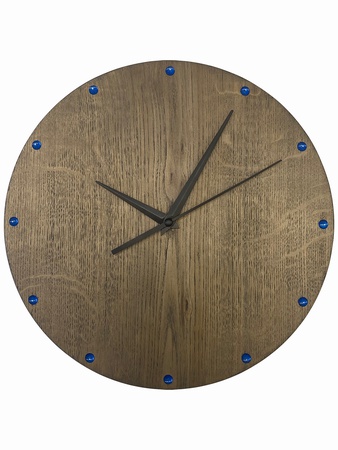 Часы настенные из массива дерева (дуб, ясень)