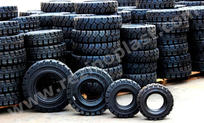 Шины цельнолитые для вилочных погрузчиков