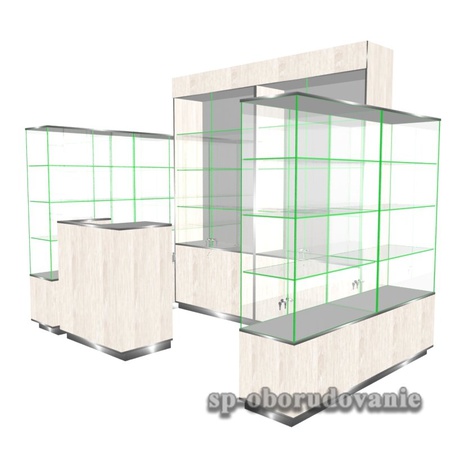 Павильон из стекла и лдсп ЭКО-Д-1