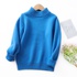 Full woolen sweater for boys and girls with thick round neck knitted underlining short style sweaters