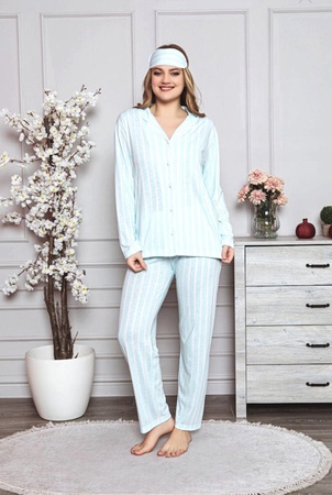 Pamuk Kadın Pijama Takımı Uyku Giyim Made in Türkiye