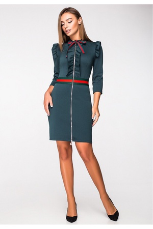 Женское платье " Молния" трикотаж