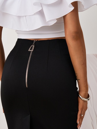 Юбка женская с полу замок