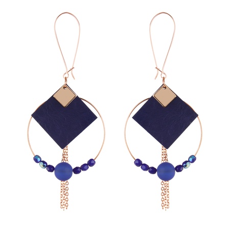 W-123O кожаная серьга