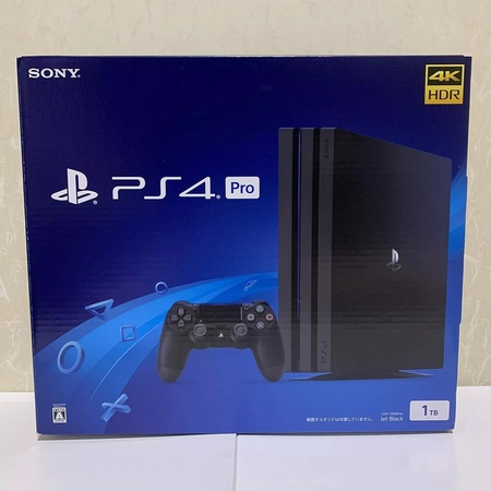 Sony PS4 PlayStation 4 Pro Jet Black 1TB Console Brand New