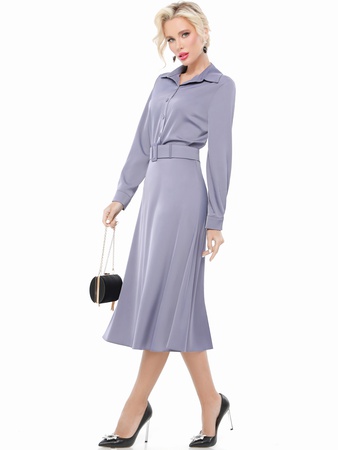 Офисный летний костюм с юбкой