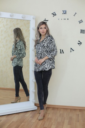 Oversized shirt - trendy print