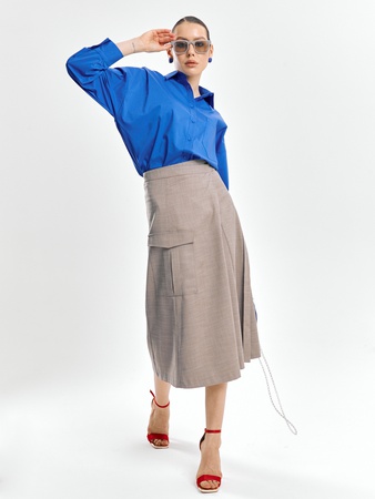 Женская рубашка оверсайз. Топ 2024 - 0624