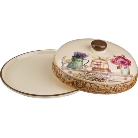 طبق الفطائر مع غطاء FLORENCE D = 23 سم * 12