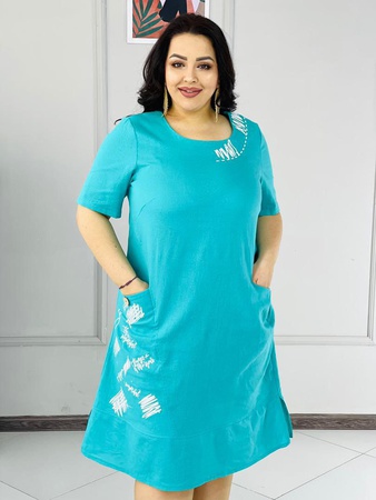 Платье (лён) + шелкография