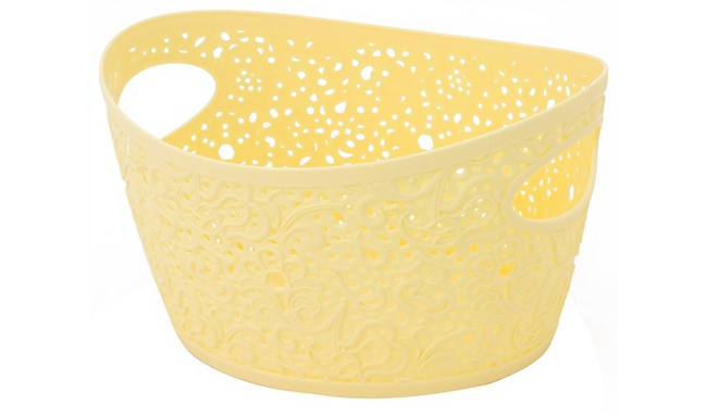 Корзинка 3л Кружево коралловая *15 (М-Пластика)
