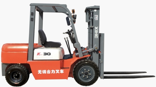 Тяжелый вилочный погрузчик с балансировкой аккумуляторной батареи