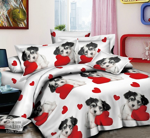 КПБ Поплин 2 сп с евро простынёй