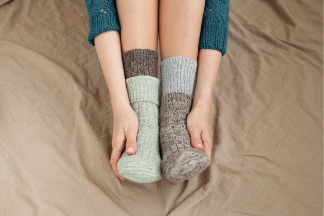 Носки короткие из шерсти