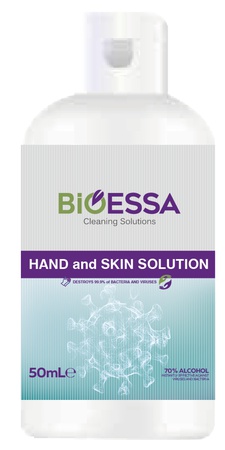 Antibacterial hand and skin solution