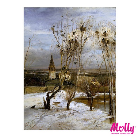 Картина по номерам Саврасов. Грачи прилетели