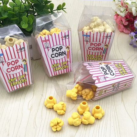 Набор ластиков "Попкорн", 12 шт. в комплекте.