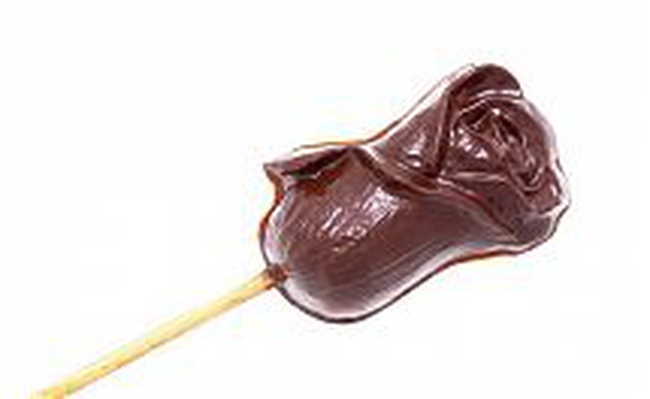 Шоколадная Розочка на палке