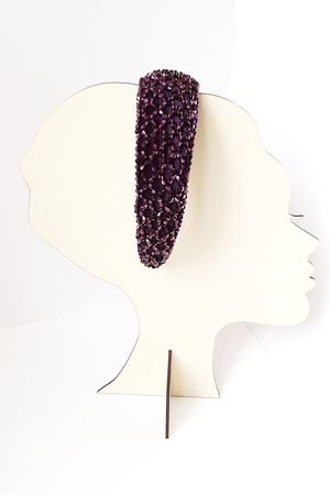 Бижутерия ручной работы Крест Хрустальный камень Толстая бархатная корона