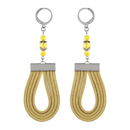 W-K-RP-102 Кожаный браслет, колье, серьги, комбайн