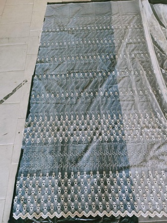 işlemeli tül kumaş