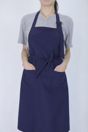 Koyu mavi iş önlüğü