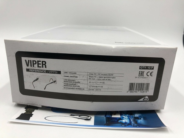 Bolle Viper Clear Güvenlik Gözlükleri Gözlükler Göz Koruması