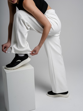 Штаны женские из ткани форбс для повседневной носки