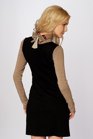 212-1763 Платье хищный черный