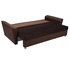 Диван Берлин вельвет коричневый/экокожа коричневая