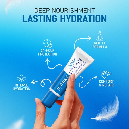 Yuthika Naturals Soft Touch Lip Balm Clear, Hydrates & Moisturizes 5 Gram (Pack of 20) with Jar