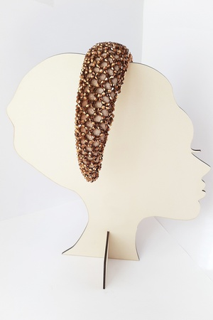 Бижутерия Крест Крест Кристалл Бусины Бархат Толстая Корона Ручной Работы Карамель