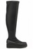 Schwarze Overknee-Stiefel s205