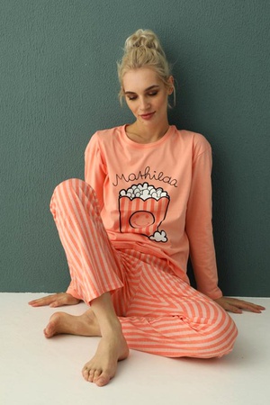 Bayan Pijama Takımı - %100 Pamuk