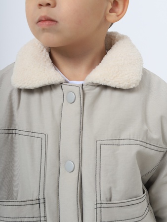 Kürklü çocuk ceketi