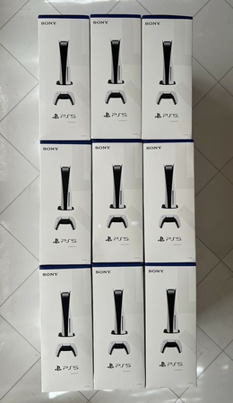 Оригинальный Sony PS5 Disc Edition с 2 беспроводными контроллерами DualSense