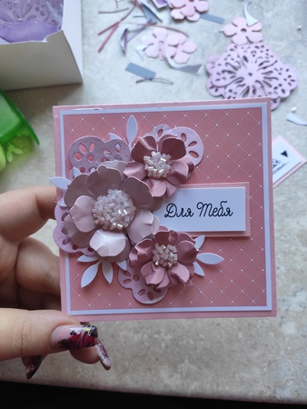 Открытки ручной работы 10*10