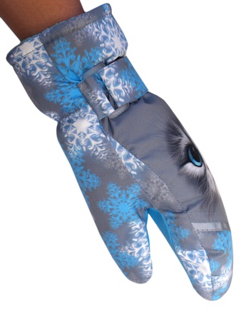 Membran kumaştan yapılmış çocuk eldivenleri