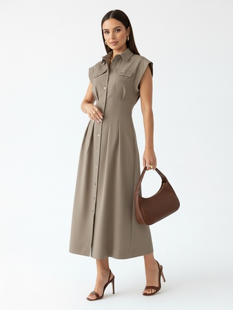 Женское платье миди сарафан