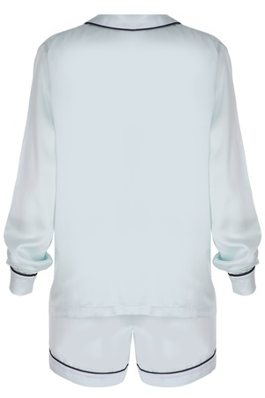 İPEK BAYAN BİYELİ - ŞORTLU PİJAMA TAKIM - MİNT