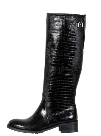 Женские сапоги, кожа под змею <G1161>