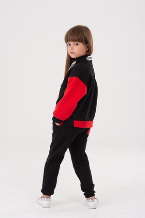 Свитшот черно-красный с тесьмой Yumster YC.02.09.001