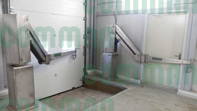 Гидравлический манипулятор (рука) предназначен для погрузки/разгрузки мясных туш, полутуш, четвертин (крс, свиней, мрс) до 300 кг