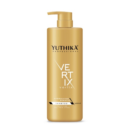 Yuthika Professional Vertix Hydrolyzed Keratin Purifying Shampoo for All Hair Types 1000ml I Deep Cleansing, Removes Dirt, Impurities & Strengthens