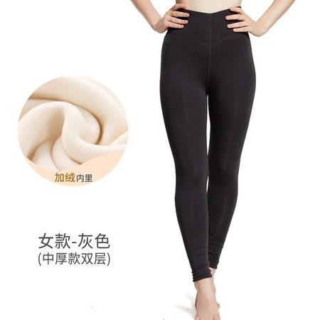 Осенне-зимние новые мужские трехслойные утолщенные шерстяные межслойные теплые хлопковые штаны с флисовыми женскими леггинсами шерстяные теплые штаны